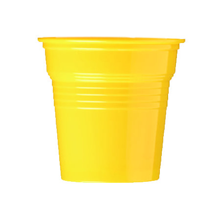 Vaso de Plástico PS Amarillo 80ml Ø5,7cm (1500 Uds)