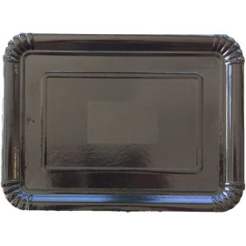 Bandeja de Carton Rectangular Negra 14x21 cm (1400 Uds)