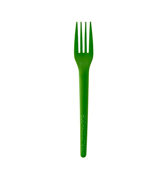 Tenedor Compostable CPLA Verde 17,0 cm (50 Uds)