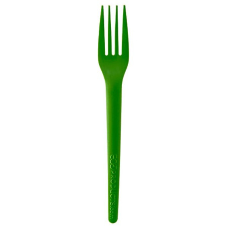 Tenedor Compostable CPLA Verde 17,0 cm (50 Uds)