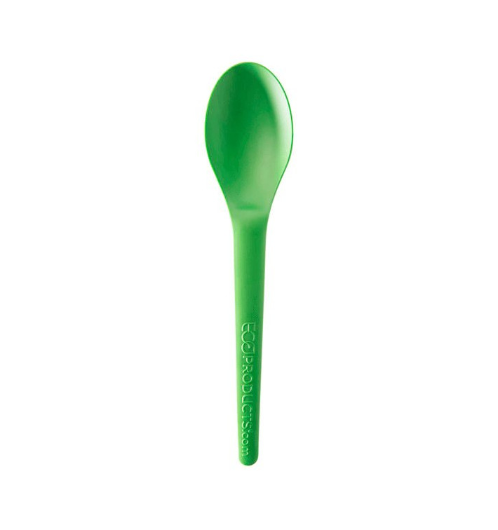 Cuchara Compostable CPLA Verde 15,0 cm (1.000 Uds)