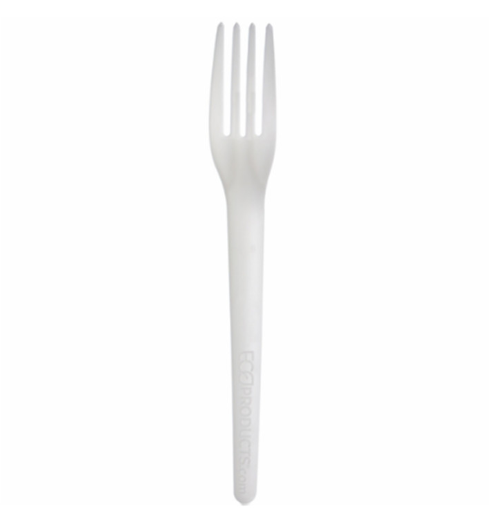 Tenedor Compostable CPLA Blanco 17,0 cm (1.000 Uds)