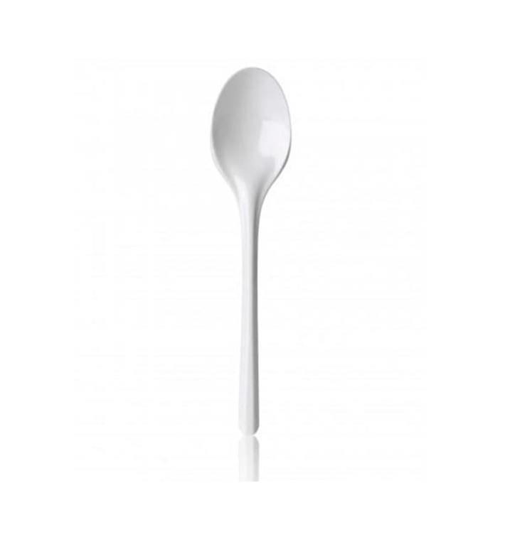 Cuchara de Plastico PS Blanco 165 mm  