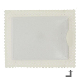 Bandeja de Carton Blonda Blanca 35x41 cm (100 Uds)