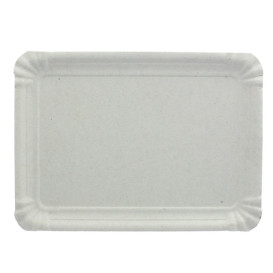 Bandeja de Carton Rectangular Blanca 14x21 cm (1400 Uds)