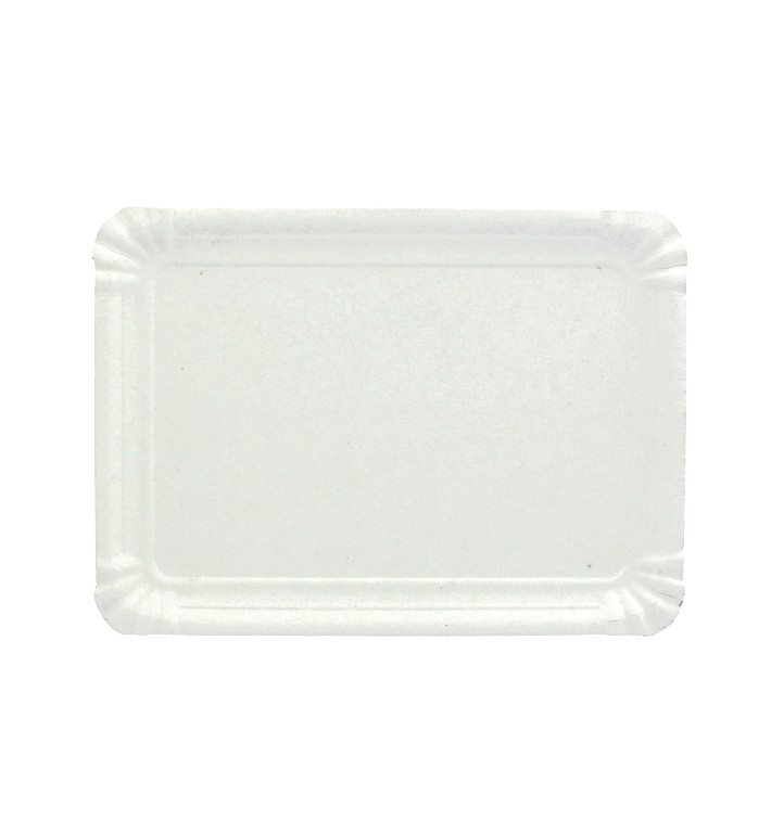 Bandeja de Carton Rectangular Blanca 24x30 cm (500 Uds)