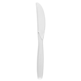 Cuchillo en Almidón de Maíz CPLA Blanco 18cm (1500 Uds)
