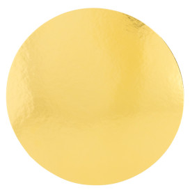 Disco de Carton Oro y Blanco 180 mm (100 Uds)