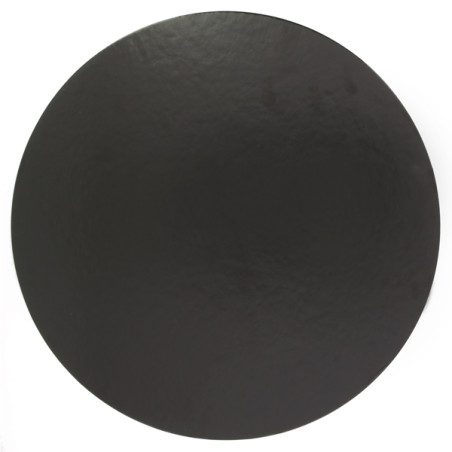 Disco de Cartón Negro 22cm (100 Uds)