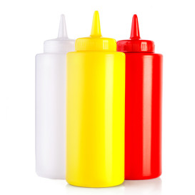 Peras para Salsas Plástico Rojo 360ml (6 Uds)