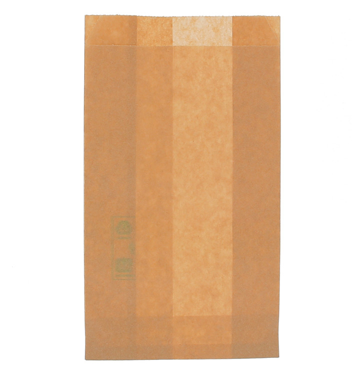 Bolsa para Hamburguesa Antigrasa Kraft 12+6x20cm (1000 Uds)