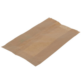 Bolsa para Hamburguesa Antigrasa Kraft 12+6x20cm (1000 Uds)