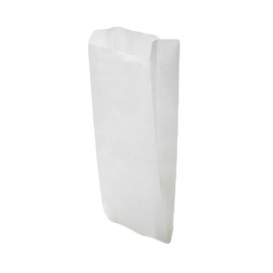 Bolsa de papel blanca 12+6x20cm (250 Unidades)