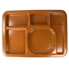 Bandeja de Plastico PS Dura Chocolate 5C 470x350mm (25 Uds)