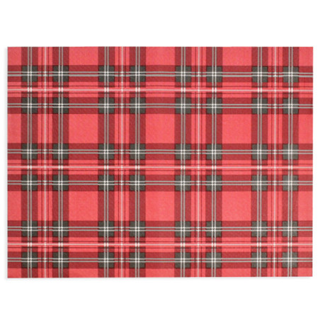 Mantel Individual de Papel Rojo "Glasgow" 30x40cm 40g/m² (500 Uds)