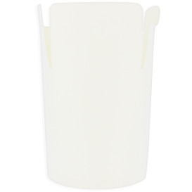 Envase Comida para Llevar 100% ECO Blanco 16Oz/480ml (50 Uds)