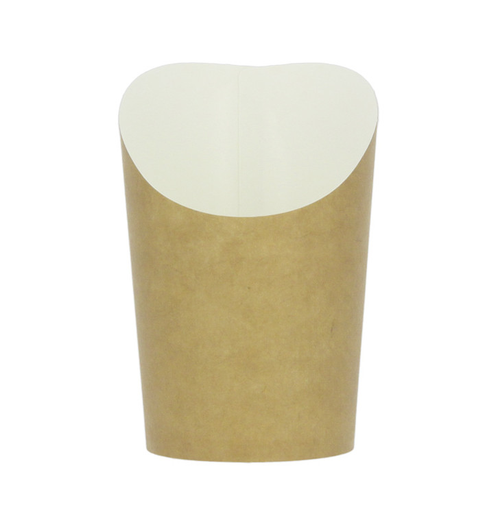 Vaso Desechable Antigrasa Carton Efecto Kraft Pequeño (55 Uds)