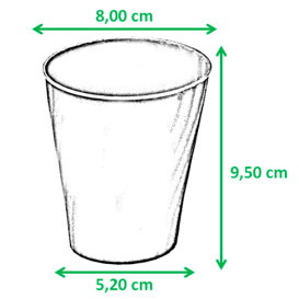 Vaso de Plastico PP "X-Table" Turquesa 320ml (128 Uds)