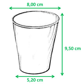 Vaso de Plastico PP "X-Table" Turquesa 320ml (8 Uds)