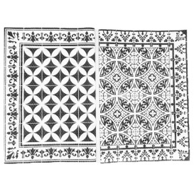 Mantel Individual Papel 30x40cm "Alhambra" Negro 50g/m² (1000 Uds)