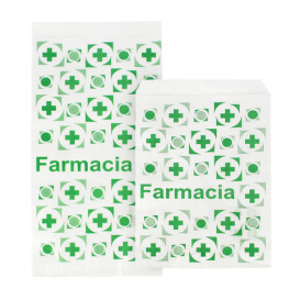 Bolsa de Papel Blanca Farmacia 12+6x20cm (250 Uds)