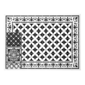 Mantel Individual Papel 30x40cm "Alhambra" Negro 50g/m² (1000 Uds)