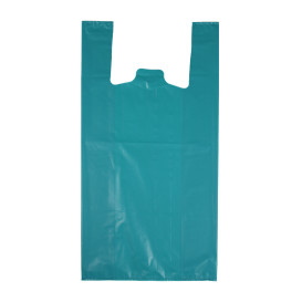 Bolsa Plástico Camiseta 70% Reciclado “Colors” Azul 42x53cm G200 (40 Uds)