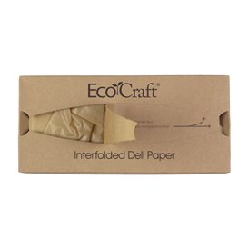 Envuelta Papel Antigrasa Kraft en Dispensador 30,5x27cm (6.000 Uds)