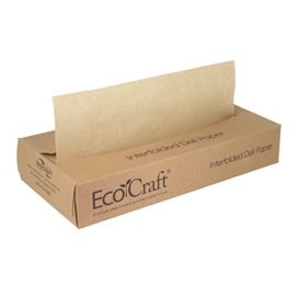 Envuelta Papel Antigrasa Kraft en Dispensador 30,5x27cm (6.000 Uds)