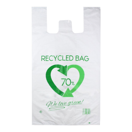 Bolsa Plástico Camiseta Reutilizable 80x90cm 50µm (50 Uds)