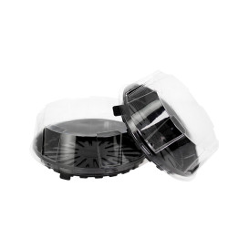 Envase para Tarta APET Negro Ø28,5cm (120 Uds)