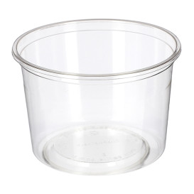 Tarrina Compostable PLA Transparente 480ml (600 Uds)