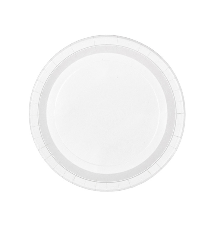 Plato de Carton Redondo Blanco Ø26cm 200g/m² (50 Uds)