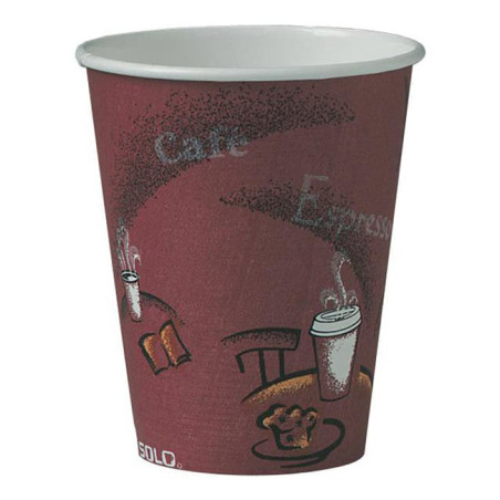 Vaso Cartón 10 Oz/300ml "Bistro" Ø8,4cm (50 Uds)