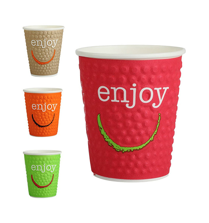 Vaso Cartón 16 Oz/495ml "Enjoy" Ø9,0cm (560 Uds)