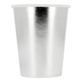 Vaso Cartón 9 Oz/240ml Plata "Party" (300 Uds)