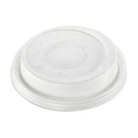 Tapa Travel PS para Vaso "Cappuccino" Blanca Ø8,6cm (100 Uds)