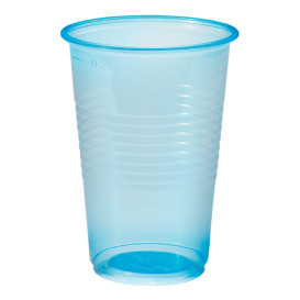 Vaso de Plastico PP Azul Transparente 230ml (3000 Uds)