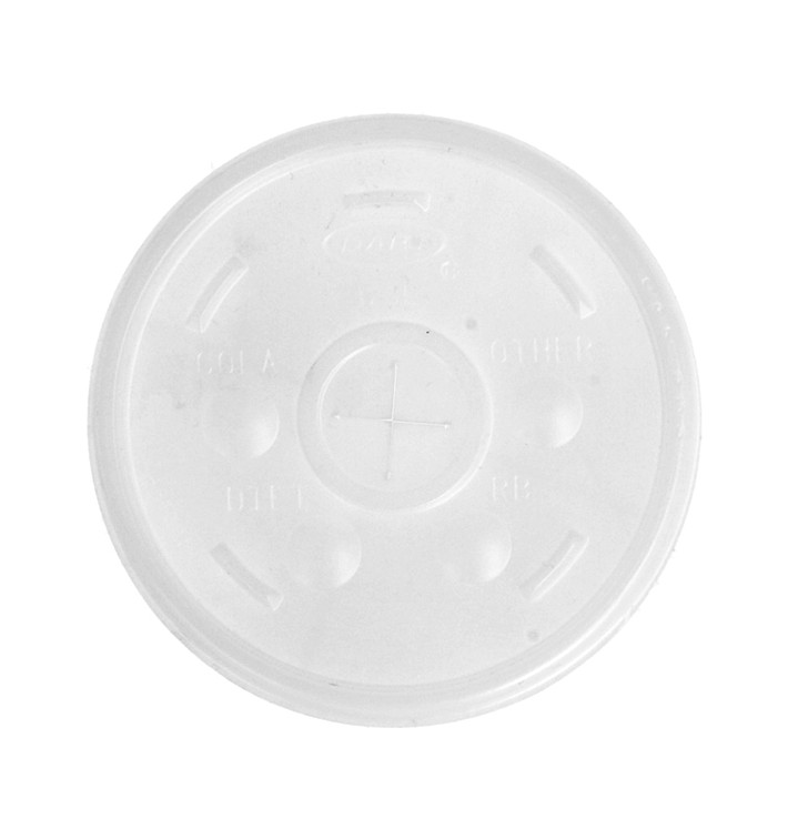 Tapa Cruz para Vaso Termico Foam EPS Ø8,9cm (1000 Uds)