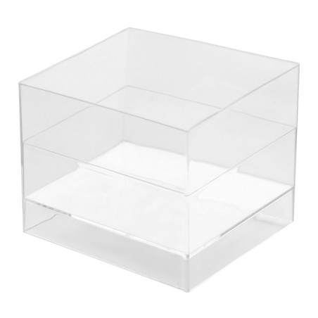 Bol Degustación Reutilizable PS Cube Transparente 60ml 4,7x4,7cm (15 Uds)