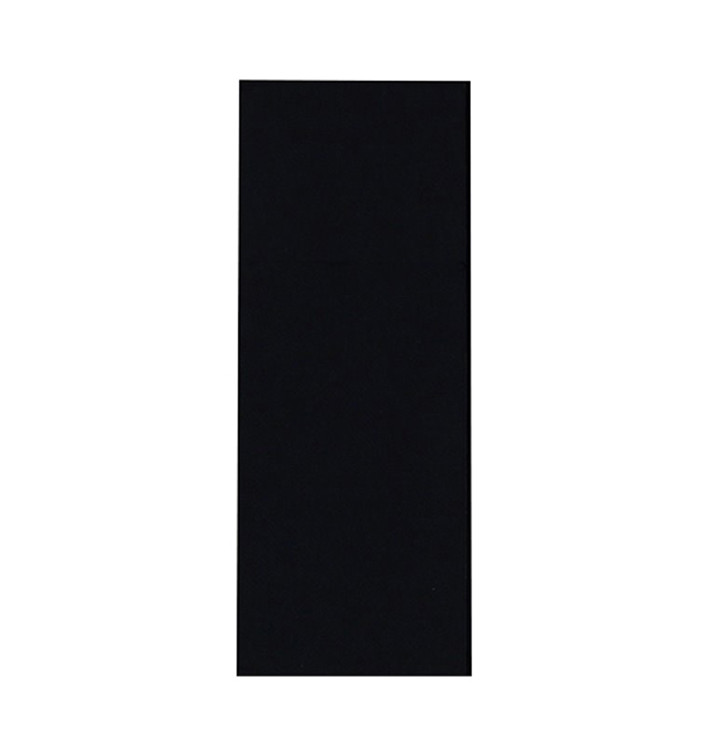 Servilleta Portacubiertos de Papel Negro 30x40cm (30 Uds)