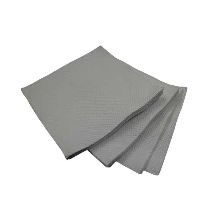 Servilleta de Papel Micropunto 20x20cm 2C Gris (2.400 Uds)