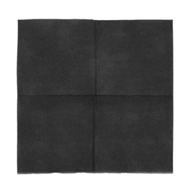 Servilleta Papel Punta Punta 25x25cm 2C Negra (50 Uds)