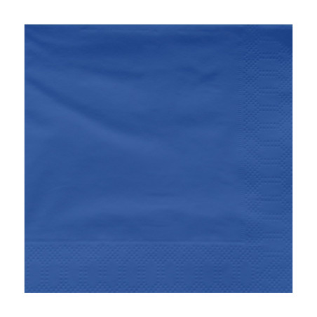 Servilleta de Papel Cenefa 30x30cm Azul 2 Capas (100 Uds)