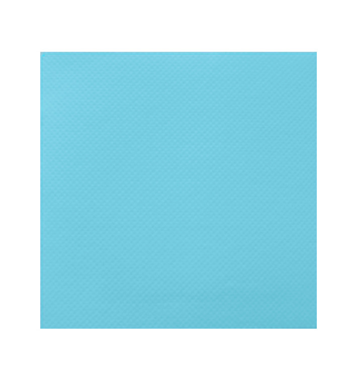 Servilleta Papel Turquesa 2C Punta-Punta 33x33cm (50 Uds)