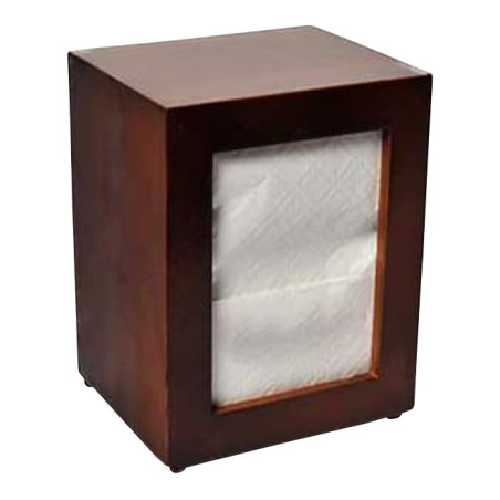 Dispensador Servilletero de Madera 17x17cm (1 Uds)