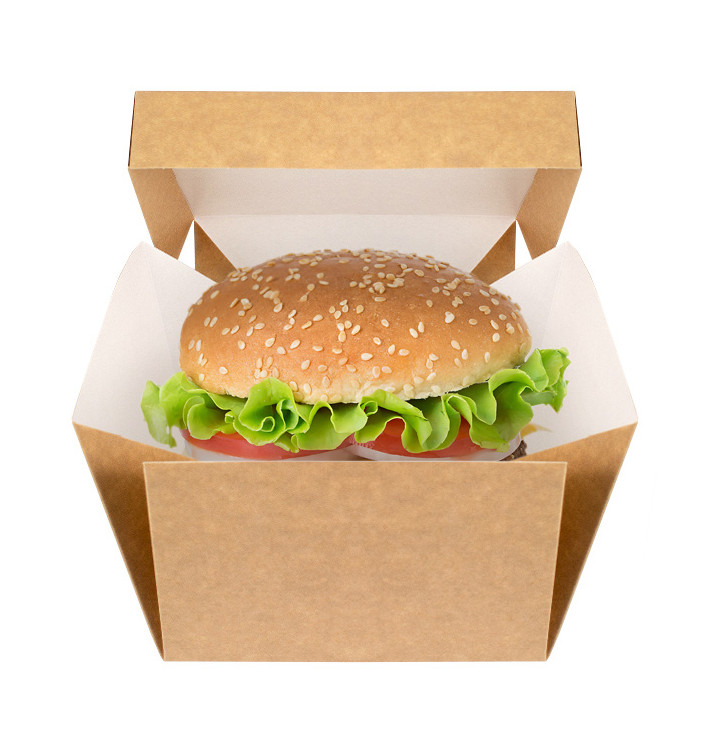 Caja de cartón para hamburguesas
