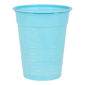 Vaso de Plastico PS Azul Claro 200ml Ø7cm (50 Uds)