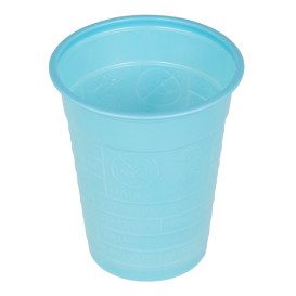 Vaso de Plastico PS Azul Claro 200ml Ø7cm (50 Uds)