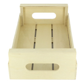 Caja Presentación con Asas Madera 25x15x7,5cm (20 Uds)